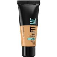 Maybelline Women's Fit Me Matte & Poreless Full Coverage Matte Blendable Normal to Oily Skin Foundation in 332 Golden | Size: 30ml