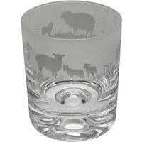 Milford Collection Animo Whisky Lovers Tumbler Glass Sheep in Clear