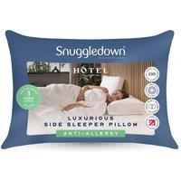 Snuggledown Anti Allergy Hotel Side Sleeper Firm Pillow in White