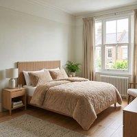 HOME LUXE INTERIOR Mink Cuddly Faux Fur Long Pile Duvet Set Cosy Shaggy Teddy Bedding Set in Beige | Size: King