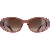 Hugo Boss Women's Oval Mauve Brown Gradient BOSS 1859/G/S in Purple