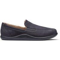 Hotter Men's 'Relax' Slippers in Dark Grey | Size: 8