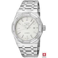 Gevril Men's Gotham, Swiss Automatic Watch, White Dial, 316L Stainless Steel, & Sapphire Crystal in Silver