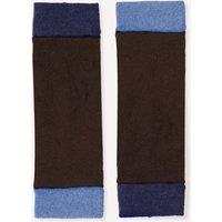 Turtle Doves Women's Cashmere Wrist Warmers in Dark Brown