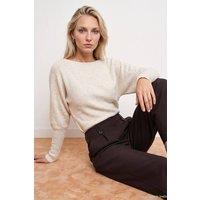 Dilvin Women's Knit Sweater in Medium Beige
