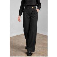 MyFashion Women's Straight Leg Pants in Black | Size: Large