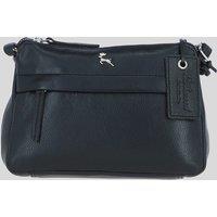 Ashwood Leather Women's 'Perth' Elegant Real Leather Crossbody Bag in Black