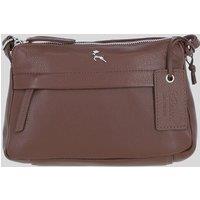 Ashwood Leather Women's 'Perth' Elegant Real Leather Crossbody Bag in Light Brown