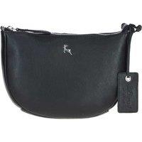 Ashwood Leather Women's 'Galway' Elegant Real Leather Crossbody Bag in Black