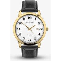Sekonda Men's Classic Easy Reader Gold Plated Watch 30130 in White