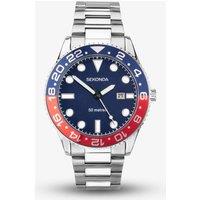Sekonda Men's Dive Ocean Blue & Red Watch 30196