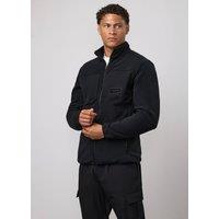 Gym King Men's Mens Precision Polar Fleece Quarter Zip Jacket Black | Size: Medium