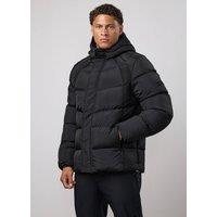 Gym King Men's Mens Precision Puffer Jacket Showerproof Padded Ripstop Back Panel in Black | Size: XL