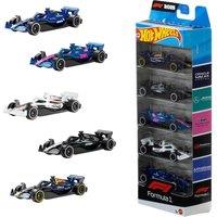 Hot Wheels Formula 1 F1 Racing Die-Cast Toy Cars 1:64 Scale 5 Pack