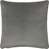 Evans Lichfield Opulence Soft Velvet Cushion in Grey | Size: 43 cm x 43 cm