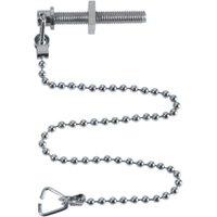 McAlpine 10" Chrome Plated Chain & 2 Triangles, Stay & Nut CH10 in Silver