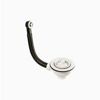 McAlpine BWSTOFWH 1.5" Basket Strainer Waste & Overflow - White