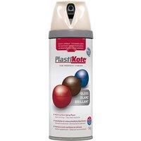 Plastikote Twist & Spray Gloss Antique White 400Ml