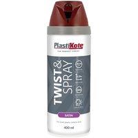 Plastikote 22105 400ml Premium Spray Paint Satin - Wine Red