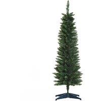 HOMCOM 5FT Christmas Tree Easy Assembly Artificial Pine Tree Tall Holiday in Green