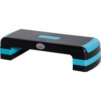 HOMCOM Aerobic Step Three-Level Adjustable Exercise Stepper for Home, Office in Blue