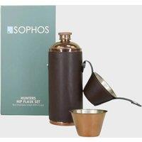 Sophos 8oz Hunters Flask in Dark Brown
