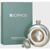 Sophos Silver 5oz Hip Flask with Window