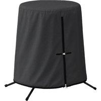 OUTSUNNY 196x230cm Hanging Egg Chair Cover Outdoor Swing Chair Cover Waterproof, Black | Size: 196x230 cm