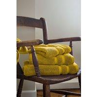 CHRISTY 'Signum' Heavyweight 100% Combed Cotton Towels in Mustard | Size: Bath Sheet