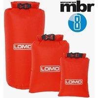 Lomo 3 Pack Ultra Lightweight Dry Bags in Red | Size: 8L