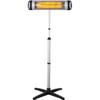 ENER-J Freestanding Floor Stand for Wall Mounted Patio Heaters IH1042 IH1043 in Silver