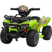 HOMCOM 6V Kids Electric Ride on Car Toddlers Quad Bike ATV Toy in Green