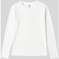Tommy Life Women's Cotton Elastane Long Sleeve T-Shirt in White | Size: Medium