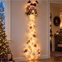 YnysTec LED Christmas Magic Trail Wall Light Santa Sleigh Reindeer Xmas in Dark Brown