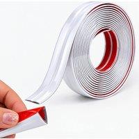 YnysTec 10FT Self Adhesive Wall Edging Strip Flexible Corner Angle Trim Room in White | Size: 3m
