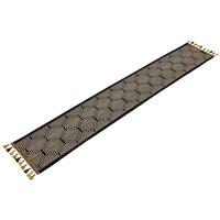 Living and Home Vintage Geometric Table Runner with Tassels | Size: 221 cm