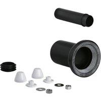 Grohe WC Inlet & Outlet Connecting Set - 37311K00 - Perfect for Sanitary in Black