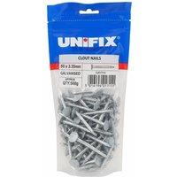 Unifix Galv Clout Nails 50 x 3.35mm - Box of 5 in Silver