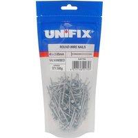 Unifix Galv Round Wire Nails CE - 65 x 2.65mm - Box of 5 in Silver