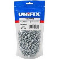 Unifix Galv Clout Nails 50 x 2.65mm - Box of 5 1kg in Silver