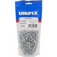 Unifix Galv Clout Nails 65 x 2.65mm 1kg - Box of 5 in Silver