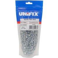 Unifix Galv Square Twist Nail CE - 30 x 3.75mm - Box of 5 in Silver
