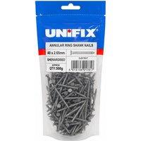 Unifix Sherardised Annular Ring Shank Nails - Box of 5 in Grey