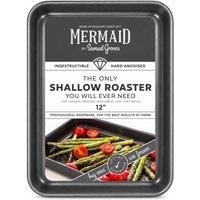 Chabrias Ltd Mermaid 12 Hard Anodised Non-Stick Roasting Tray 32x22cm UK Made in Grey | Size: 32x22 cm