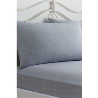Dreams & Drapes 'Kristen' Soft Touch 28cm Fitted Bed Sheet Set in Grey | Size: Single
