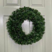 Samuel Alexander 40cm Plain Green Canadian Pine Artificial Christmas Wreath
