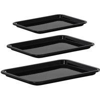 Baker & Salt Country Enamel 37cm Baking Tray in Black