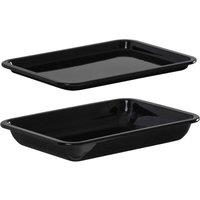 Baker & Salt Country Enamel 37cm Baking Dish in Black