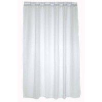 Blue Canyon Plain Shower Curtain in White