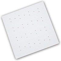 Blue Canyon Square Rubber Shower Mat in White